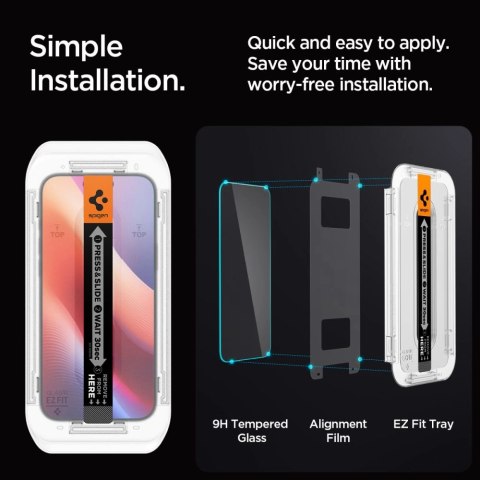 Szkło hartowane Spigen Glas.tR EZ Fit na iPhone 16 Pro Max Szkło hartowane Spigen Glas.tR EZ Fit na iPhone 16 Pro Max