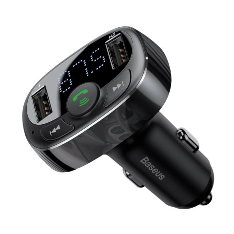 Transmiter Bluetooth / ładowarka do samochodu Baseus S-09A (Overseas Edition) - czarny Transmiter Bluetooth / ładowarka do samochodu Baseus S-09A (Overseas Edition) - czarny