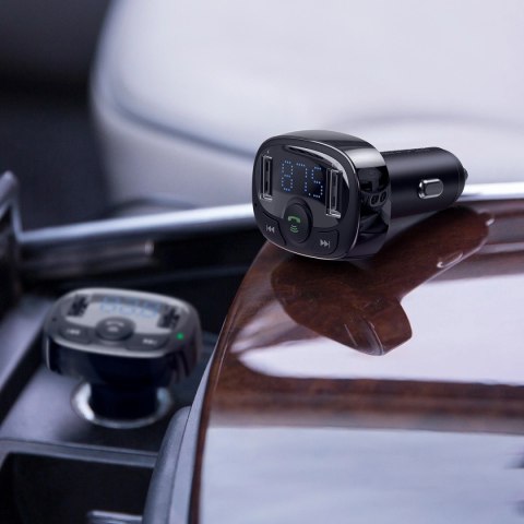 Transmiter Bluetooth / ładowarka do samochodu Baseus S-09A (Overseas Edition) - czarny Transmiter Bluetooth / ładowarka do samochodu Baseus S-09A (Overseas Edition) - czarny