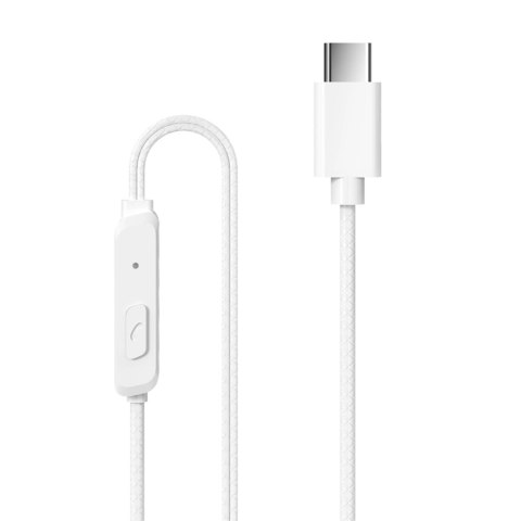 Dudao przewodowe słuchawki USB Typ C 1,2m biały (X3B-W) Dudao przewodowe słuchawki USB Typ C 1,2m biały (X3B-W)