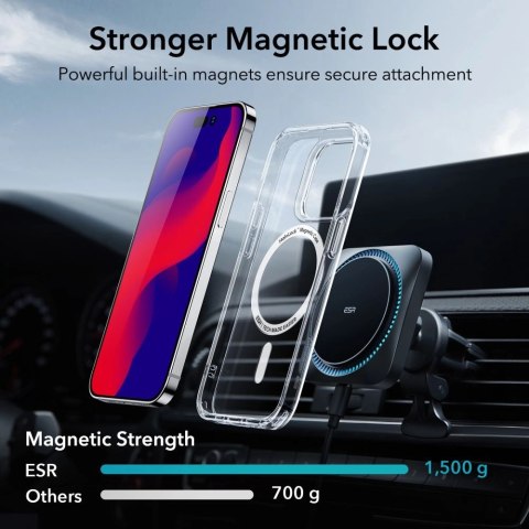 Etui ESR Classic Hybrid Halolock z MagSafe na iPhone 14 Pro - przezroczyste Etui ESR Classic Hybrid Halolock z MagSafe na iPhone 14 Pro - przezroczyste