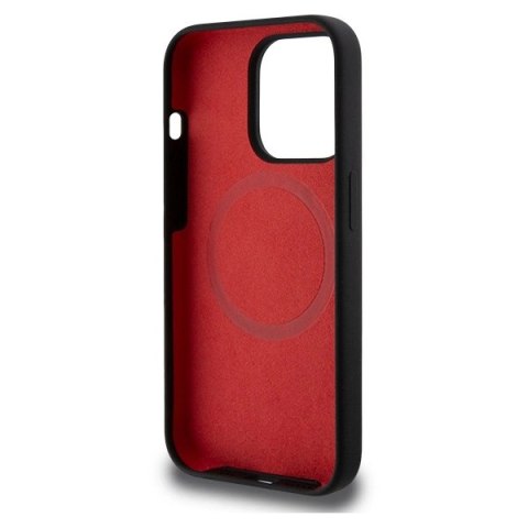 Etui Ferrari Printed Ring MagSafe na iPhone 15 Pro Max - czarne Etui Ferrari Printed Ring MagSafe na iPhone 15 Pro Max - czarne
