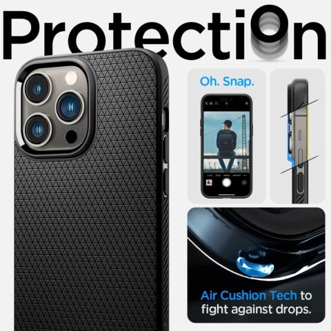 Etui Spigen Liquid Air na iPhone 14 Pro - czarny mat Etui Spigen Liquid Air na iPhone 14 Pro - czarny mat