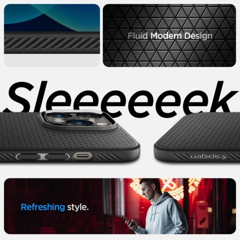 Etui Spigen Liquid Air na iPhone 14 Pro - czarny mat Etui Spigen Liquid Air na iPhone 14 Pro - czarny mat