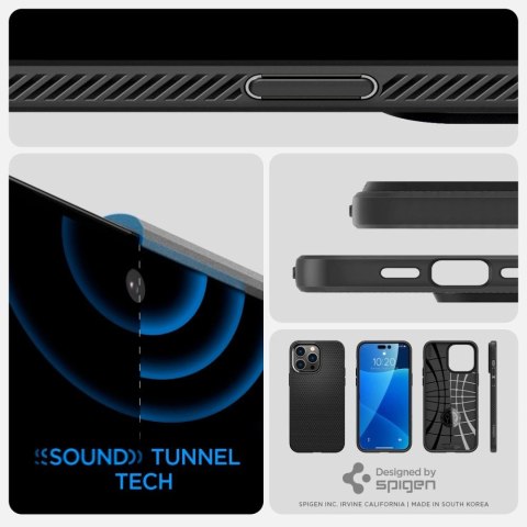 Etui Spigen Liquid Air na iPhone 14 Pro - czarny mat Etui Spigen Liquid Air na iPhone 14 Pro - czarny mat