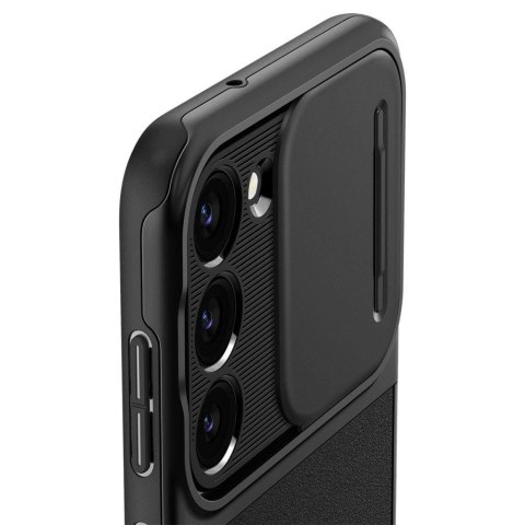 Etui Spigen Optik Armor na Samsung Galaxy S23 - czarne Etui Spigen Optik Armor na Samsung Galaxy S23 - czarne