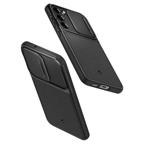 Etui Spigen Optik Armor na Samsung Galaxy S23 - czarne Etui Spigen Optik Armor na Samsung Galaxy S23 - czarne