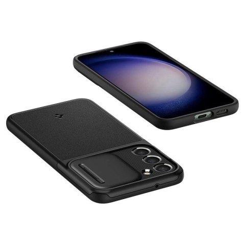 Etui Spigen Optik Armor na Samsung Galaxy S23 - czarne Etui Spigen Optik Armor na Samsung Galaxy S23 - czarne