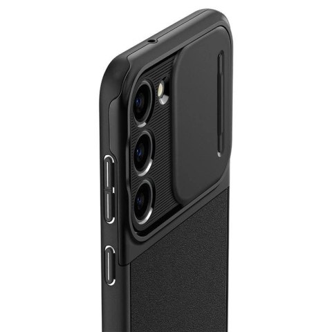 Etui Spigen Optik Armor na Samsung Galaxy S23 - czarne Etui Spigen Optik Armor na Samsung Galaxy S23 - czarne