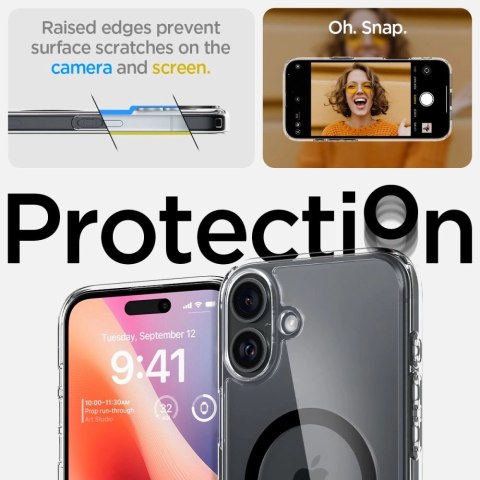 Etui Spigen Ultra Hybrid Mag z MagSafe na iPhone 16 Plus - czarne Etui Spigen Ultra Hybrid Mag z MagSafe na iPhone 16 Plus - czarne
