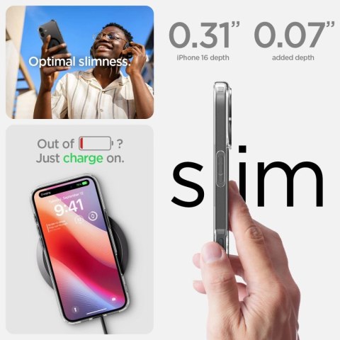 Etui Spigen Ultra Hybrid Mag z MagSafe na iPhone 16 Plus - czarne Etui Spigen Ultra Hybrid Mag z MagSafe na iPhone 16 Plus - czarne