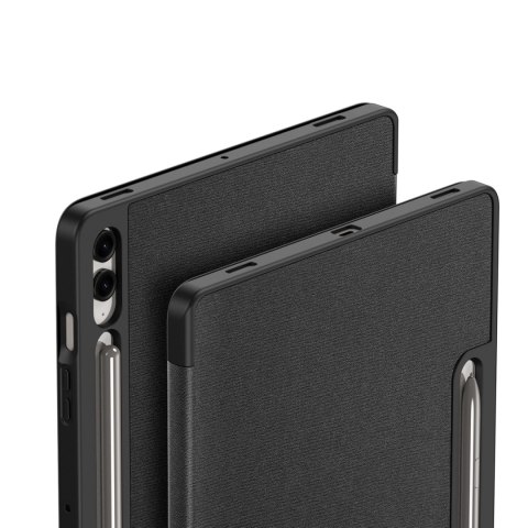 Etui z ekoskóry Dux Ducis Domo z podstawką do Samsung Tab S10+ / S9+ / S9 FE+ - czarne Etui z ekoskóry Dux Ducis Domo z podstawką do Samsung Tab S10+ / S9+ / S9 FE+ - czarne