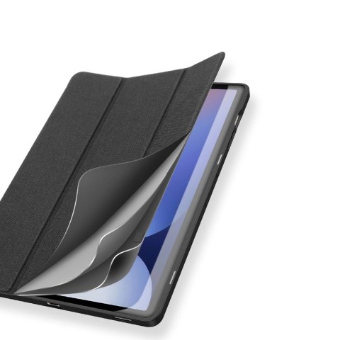 Etui z ekoskóry Dux Ducis Domo z podstawką do Samsung Tab S10+ / S9+ / S9 FE+ - czarne Etui z ekoskóry Dux Ducis Domo z podstawką do Samsung Tab S10+ / S9+ / S9 FE+ - czarne