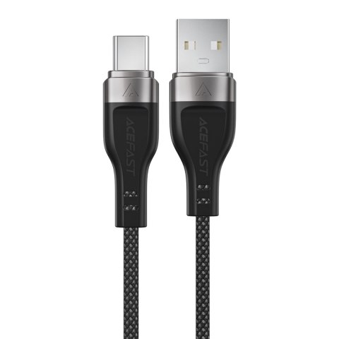 Kabel Acefast C11-04 USB-A - USB-C 3A 1,2 m w magnetycznym oplocie - czarny Kabel Acefast C11-04 USB-A - USB-C 3A 1,2 m w magnetycznym oplocie - czarny
