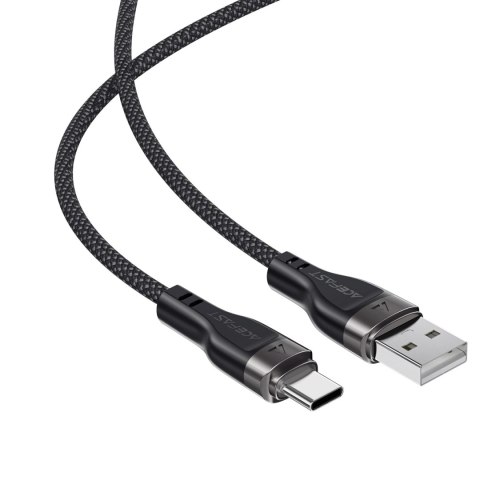 Kabel Acefast C11-04 USB-A - USB-C 3A 1,2 m w magnetycznym oplocie - czarny Kabel Acefast C11-04 USB-A - USB-C 3A 1,2 m w magnetycznym oplocie - czarny