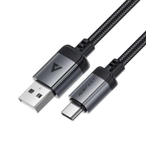 Kabel Acefast C20-04 USB-A - USB-C 480Mb/s 3A 1.2m - czarny Kabel Acefast C20-04 USB-A - USB-C 480Mb/s 3A 1.2m - czarny