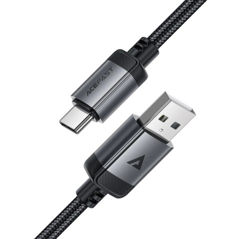 Kabel Acefast C20-04 USB-A - USB-C 480Mb/s 3A 1.2m - czarny Kabel Acefast C20-04 USB-A - USB-C 480Mb/s 3A 1.2m - czarny