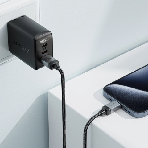 Kabel Acefast C20-04 USB-A - USB-C 480Mb/s 3A 1.2m - czarny Kabel Acefast C20-04 USB-A - USB-C 480Mb/s 3A 1.2m - czarny