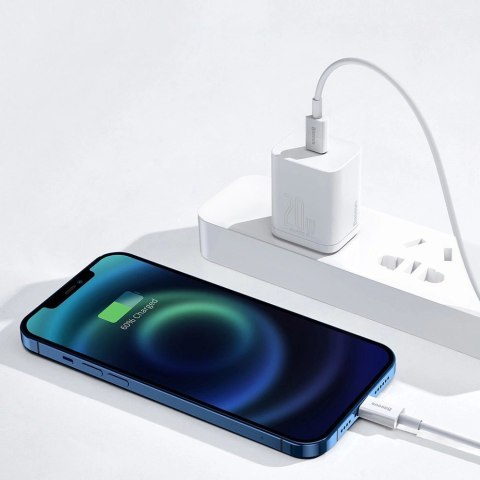 Kabel Baseus Superior Series USB-C / Lightning PD 20W 1 m - biały Kabel Baseus Superior Series USB-C / Lightning PD 20W 1 m - biały