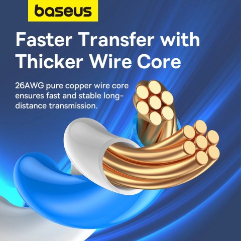 Kabel Ethernet Baseus High Speed Cat 5 RJ-45 1000Mb/s 8m okrągły - czarny Kabel Ethernet Baseus High Speed Cat 5 RJ-45 1000Mb/s 8m okrągły - czarny