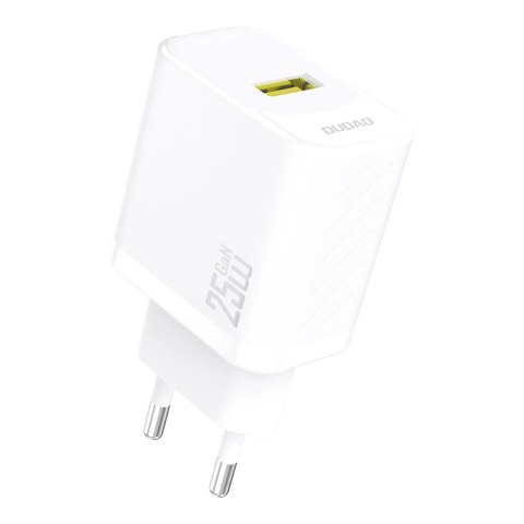 Ładowarka Dudao A27S 25W GaN USB-A - biała Ładowarka Dudao A27S 25W GaN USB-A - biała