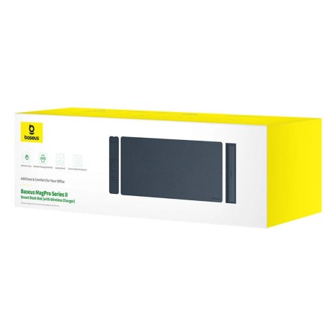 Mata na biurko Baseus MagPro Series II BS-PS037 z podpórką na nadgarstki i ładowarką indukcyjną - czarna Mata na biurko Baseus MagPro Series II BS-PS037 z podpórką na nadgarstki i ładowarką indukcyjną - czarna