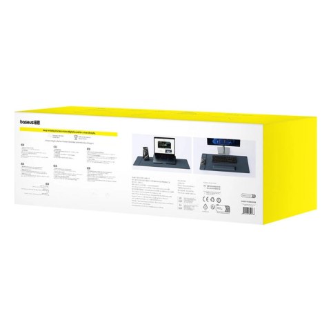 Mata na biurko Baseus MagPro Series II BS-PS037 z podpórką na nadgarstki i ładowarką indukcyjną - czarna Mata na biurko Baseus MagPro Series II BS-PS037 z podpórką na nadgarstki i ładowarką indukcyjną - czarna