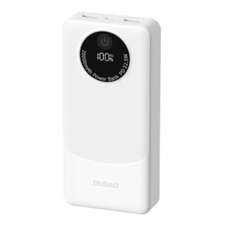Powerbank Dudao K12Pro 22,5W PD 20000mAh USB-A, USB-C - biały