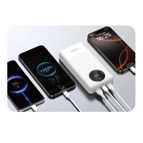 Powerbank Dudao K12Pro 22,5W PD 20000mAh USB-A, USB-C - biały Powerbank Dudao K12Pro 22,5W PD 20000mAh USB-A, USB-C - biały