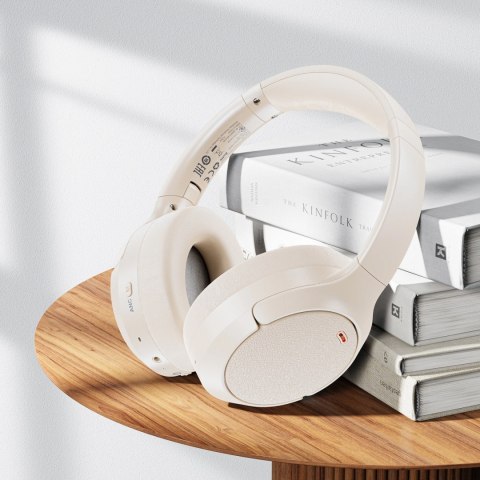 Słuchawki nauszne Acefast H6 ANC bezprzewodowe Bluetooth 5.3 IPX4 - białe