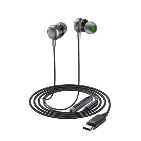 Słuchawki przewodowe Acefast L5 dokanałowe USB-C 1.2m - czarne Słuchawki przewodowe Acefast L5 dokanałowe USB-C 1.2m - czarne