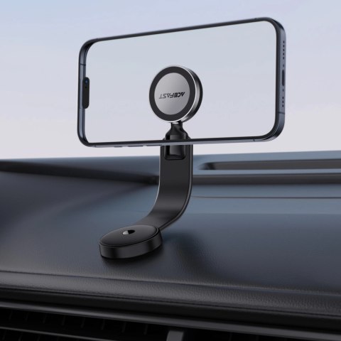 Uchwyt samochodowy Acefast D37 z ładowarką magnetyczną MagSafe 15W na deskę rozdzielczą - czarny Uchwyt samochodowy Acefast D37 z ładowarką magnetyczną MagSafe 15W na deskę rozdzielczą - czarny