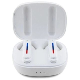 BMW słuchawki Bluetooth BMBEMIATP20LOH TWS + stacja dokująca biały/white Printed Logos