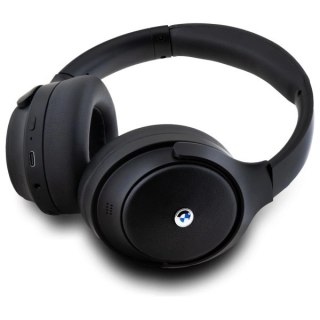 BMW słuchawki nauszne Bluetooth ANC BMBHKL601SSLVK czarny/black Metal Logos