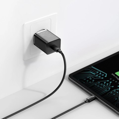 Baseus Super Si 1C szybka ładowarka USB Typ C 30W Power Delivery Quick Charge czarny (CCSUP-J01) Baseus Super Si 1C szybka ładowarka USB Typ C 30W Power Delivery Quick Charge czarny (CCSUP-J01)