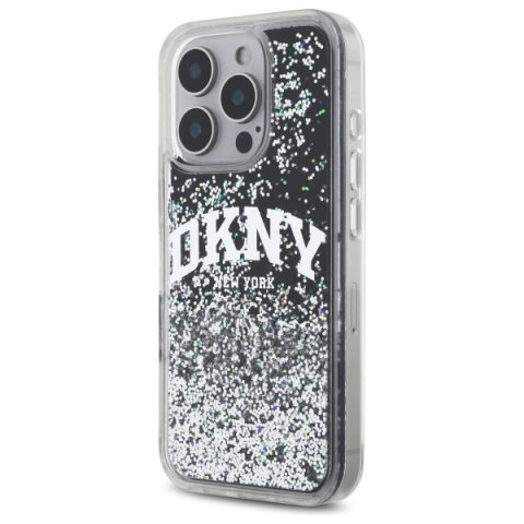 DKNY DKHCP16XLBNAEK iPhone 16 Pro Max 6.9" czarny/black hardcase Liquid Glitter Arch Logo DKNY DKHCP16XLBNAEK iPhone 16 Pro Max 6.9" czarny/black hardcase Liquid Glitter Arch Logo
