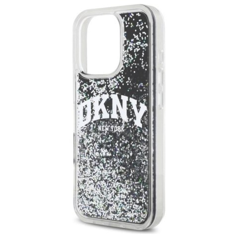 DKNY DKHCP16LLBNAEK iPhone 16 Pro 6.3" czarny/black hardcase Liquid Glitter Arch Logo DKNY DKHCP16LLBNAEK iPhone 16 Pro 6.3" czarny/black hardcase Liquid Glitter Arch Logo
