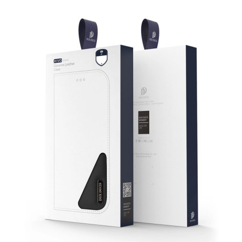 Dux Ducis Hivo skórzane etui z klapką pokrowiec ze skóry naturalnej portfel na karty i dokumenty iPhone 14 Plus czerwony Dux Ducis Hivo skórzane etui z klapką pokrowiec ze skóry naturalnej portfel na karty i dokumenty iPhone 14 Plus czerwony