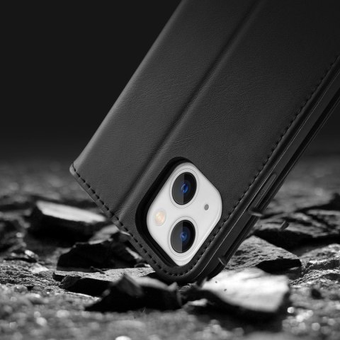 Dux Ducis Hivo skórzane etui z klapką pokrowiec ze skóry naturalnej portfel na karty i dokumenty iPhone 14 Plus czerwony Dux Ducis Hivo skórzane etui z klapką pokrowiec ze skóry naturalnej portfel na karty i dokumenty iPhone 14 Plus czerwony