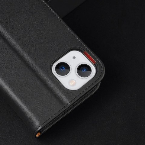 Dux Ducis Hivo skórzane etui z klapką pokrowiec ze skóry naturalnej portfel na karty i dokumenty iPhone 14 Plus czerwony Dux Ducis Hivo skórzane etui z klapką pokrowiec ze skóry naturalnej portfel na karty i dokumenty iPhone 14 Plus czerwony