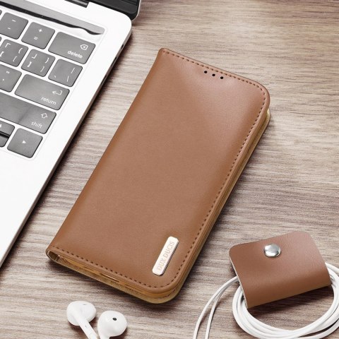 Dux Ducis Hivo skórzane etui z klapką pokrowiec ze skóry naturalnej portfel na karty i dokumenty iPhone 14 Plus czerwony Dux Ducis Hivo skórzane etui z klapką pokrowiec ze skóry naturalnej portfel na karty i dokumenty iPhone 14 Plus czerwony