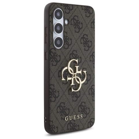 Guess GUHCS24FE4GMGBR S24 FE S721 brązowy/brown hardcase 4G Big Metal Logo Guess GUHCS24FE4GMGBR S24 FE S721 brązowy/brown hardcase 4G Big Metal Logo
