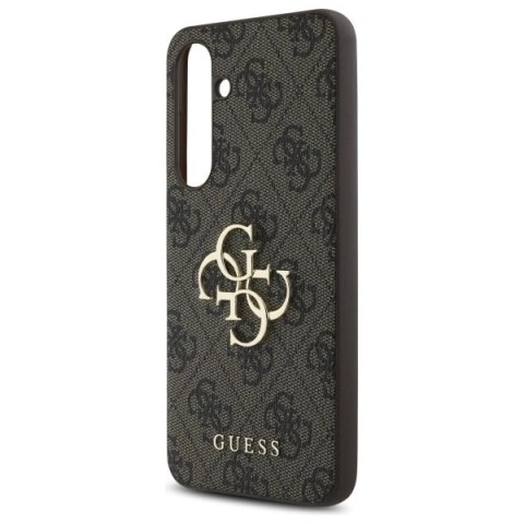 Guess GUHCS24FE4GMGBR S24 FE S721 brązowy/brown hardcase 4G Big Metal Logo Guess GUHCS24FE4GMGBR S24 FE S721 brązowy/brown hardcase 4G Big Metal Logo