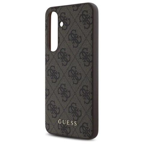 Guess GUHCS24FEG4GFBR S24 FE S721 brązowy/brown hardcase 4G Metal Gold Logo Guess GUHCS24FEG4GFBR S24 FE S721 brązowy/brown hardcase 4G Metal Gold Logo