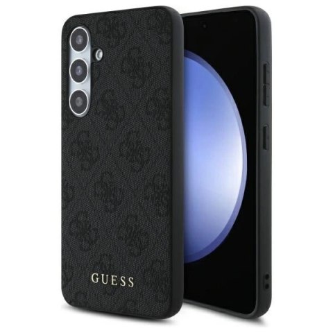 Guess GUHCS24FEG4GFGR S24 FE S721 szary/grey hardcase 4G Metal Gold Logo Guess GUHCS24FEG4GFGR S24 FE S721 szary/grey hardcase 4G Metal Gold Logo