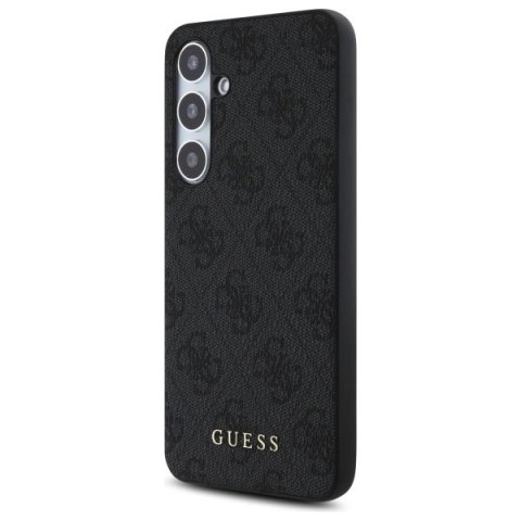 Guess GUHCS24FEG4GFGR S24 FE S721 szary/grey hardcase 4G Metal Gold Logo Guess GUHCS24FEG4GFGR S24 FE S721 szary/grey hardcase 4G Metal Gold Logo