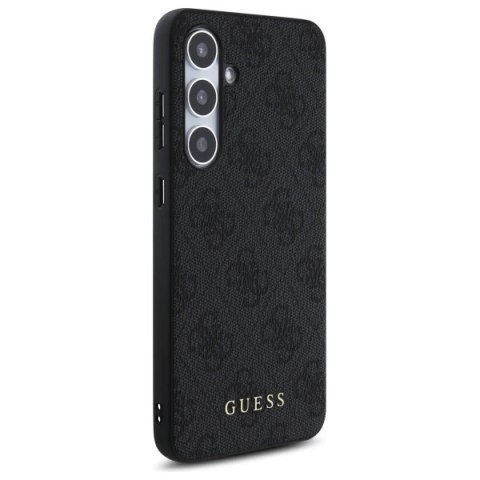 Guess GUHCS24FEG4GFGR S24 FE S721 szary/grey hardcase 4G Metal Gold Logo Guess GUHCS24FEG4GFGR S24 FE S721 szary/grey hardcase 4G Metal Gold Logo