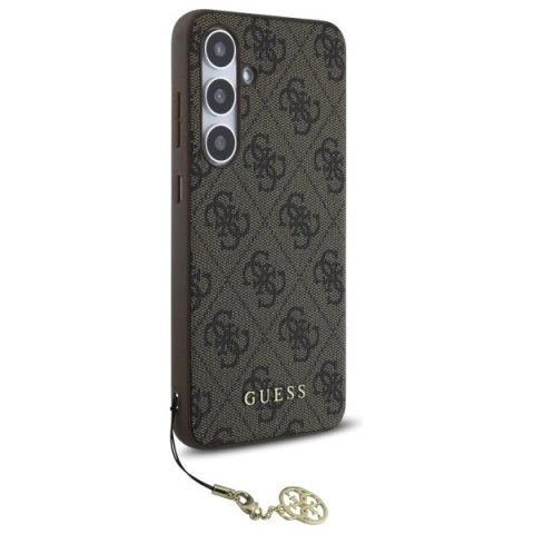 Guess GUHCS24FEGF4GBR S24 FE S721 brazowy/brown hardcase 4G Charms Collection Guess GUHCS24FEGF4GBR S24 FE S721 brazowy/brown hardcase 4G Charms Collection