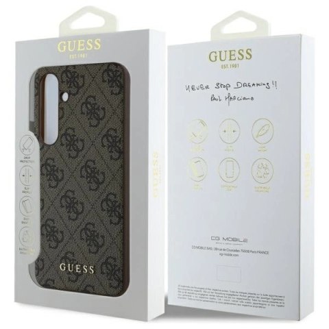 Guess GUHCS24FEGF4GBR S24 FE S721 brazowy/brown hardcase 4G Charms Collection Guess GUHCS24FEGF4GBR S24 FE S721 brazowy/brown hardcase 4G Charms Collection