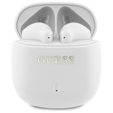 Guess słuchawki Bluetooth GUTWSJ14ESGH TWS + stacja dokująca biały/white Printed Classic Logo Guess słuchawki Bluetooth GUTWSJ14ESGH TWS + stacja dokująca biały/white Printed Classic Logo